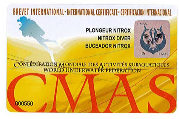 CMAS Basic Nitrox Diver